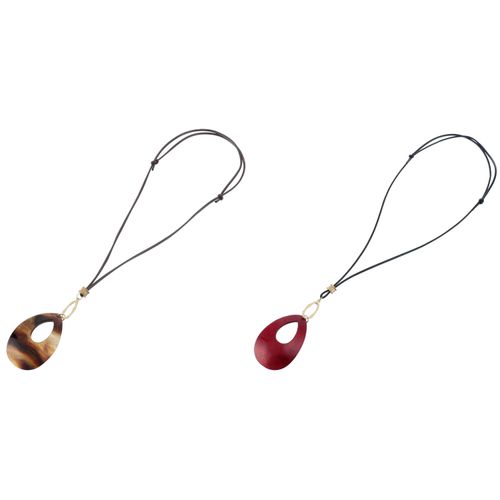 伸美
ドロップ型紐ネックレス