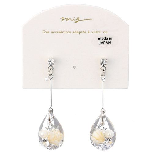 ピーズ
チャララ26 スノーレジンピアス