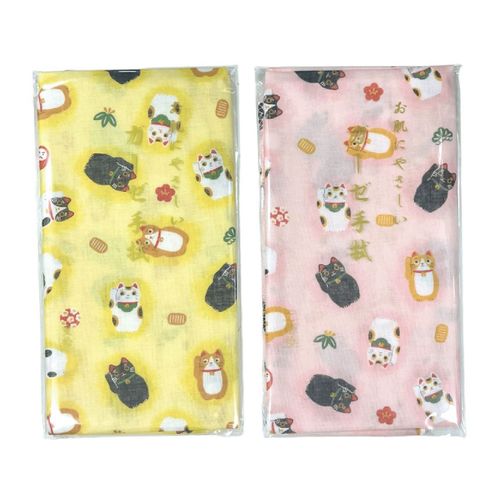 ミクラ
ガーゼ手拭 招き猫