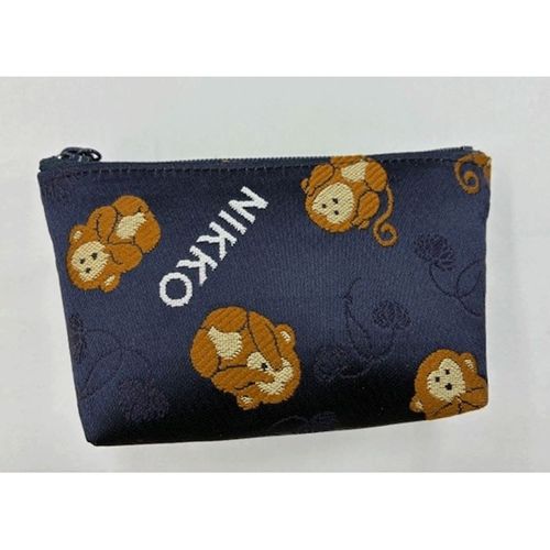 美処布中井
金襴 三猿 紺／ミニポーチ