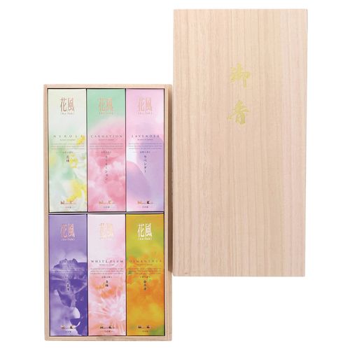 4902125274877



27487



日本香堂
進物線香 花風・桐箱六種入