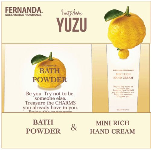 4570162345463







アイマ
フェルナンダ ミニハンド・バスパウダー2個セット ゆず