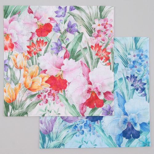 山本仁商店
百花繚乱～モダン友禅～大判ハンカチ 洋花