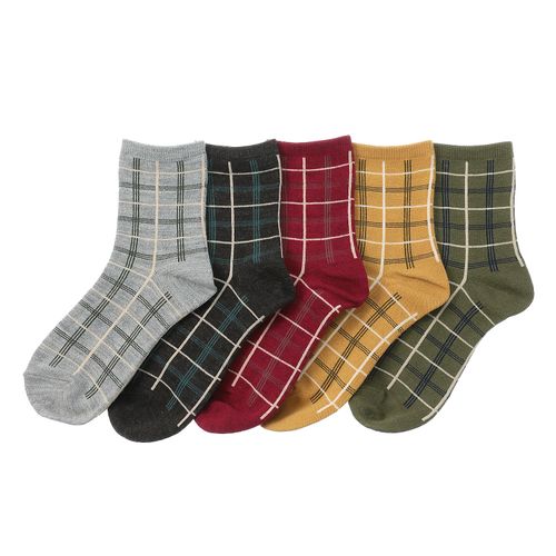 桑メリヤス
ぬくもり婦人ソックス チェック柄