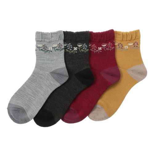 桑メリヤス
あったか婦人ソックス 北欧風花柄