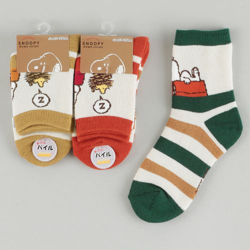 モモステーション
クルー丈 スヌーピー あったかパイル 靴下