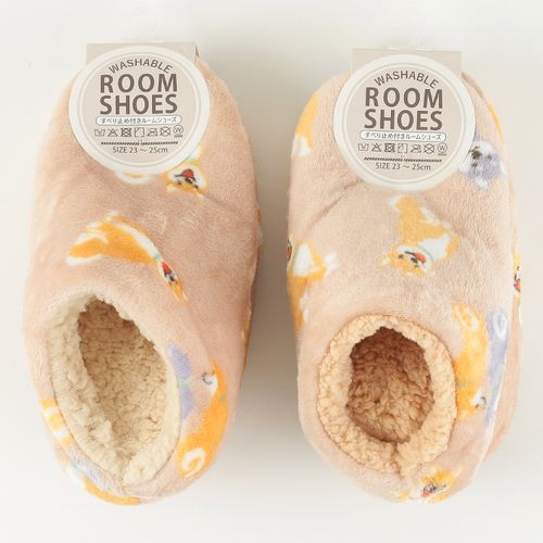 竹内
裏ボア 深履き ルームシューズ 柴犬