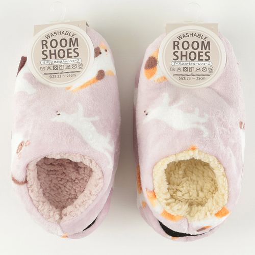 竹内
裏ボア 深履き ルームシューズ ネコ