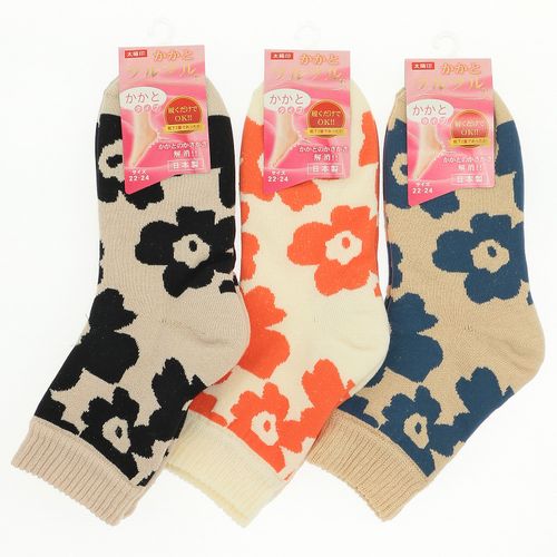 太陽ニット
かさかさ解消ソックス 総花柄 靴下
