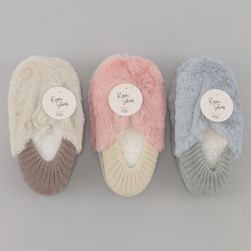 稲坂莫大小製造
シャギー かかと付き ルームシューズ