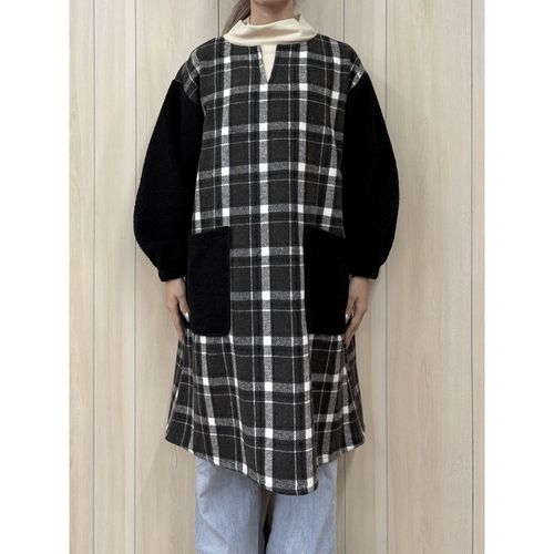 トレンディー
ECRU 首リブチェック起毛カッポー