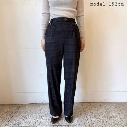 田和被服
格子ストレートパンツ