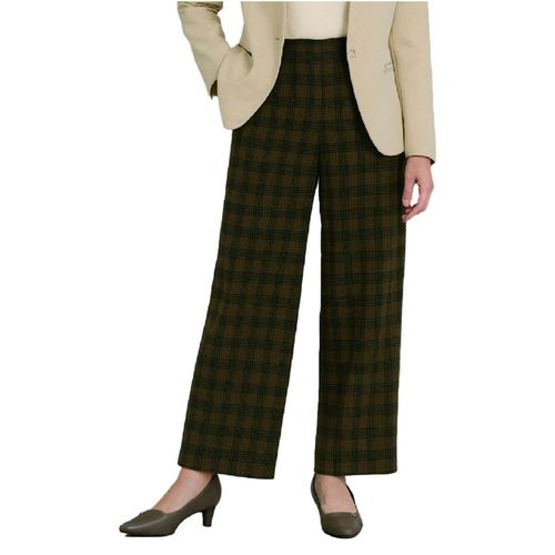 アパレルアイ
TR両面起毛チェック柄ストレートパンツ