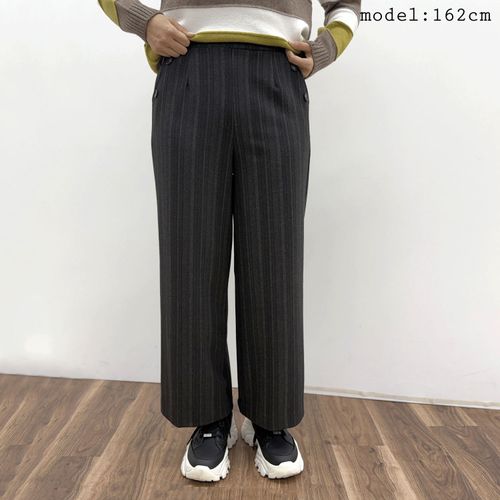 佐々木要右衛門商店
尾州ワイド両面起毛ストライプパンツ