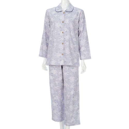 ギャルソンヌ
綿100％ネル ブーゲンビリアブーケ柄 丸襟パジャマ