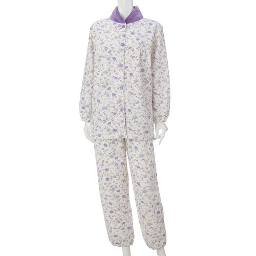 ギャルソンヌ
温活シャギー花更紗プリントマフラー衿パジャマ