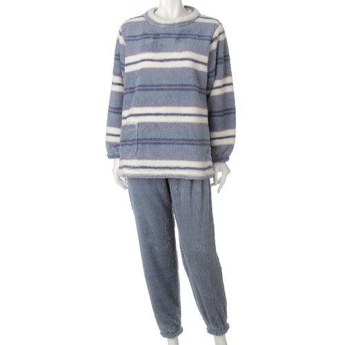 美竹
ボリュームマイクロフリース ボーダー柄 かぶりパジャマ