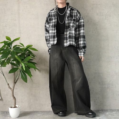 佐藤安商店
W HEART 裏起毛ワイドカーブパンツ