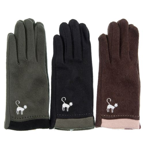 トーヨーグローブ
アクリルレーヨンジャージ手袋 猫刺繍