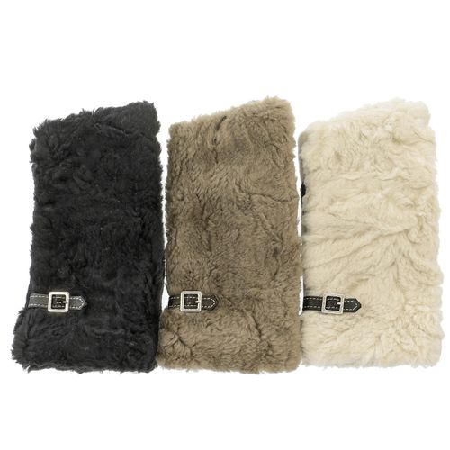 福田手袋
ファーベルト付き指無し手袋