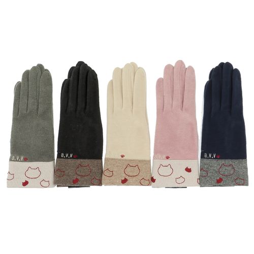 　エテルナ
a．v．v ネコ刺繍手袋