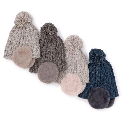 東田
ファー耳当てニットワッチ