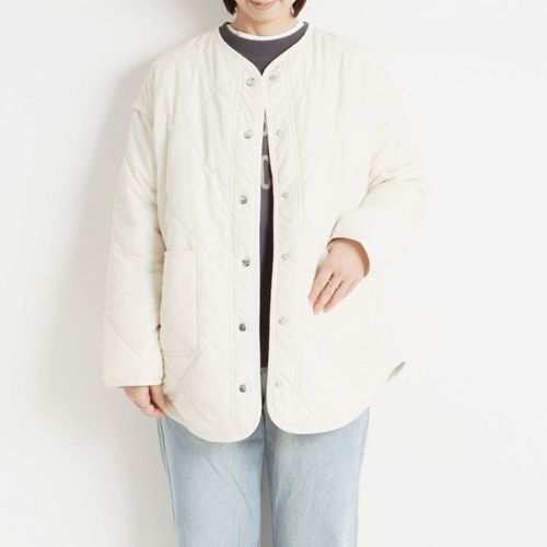 オンアンドオン
le colis 薄中綿ダイヤキルトブルゾン