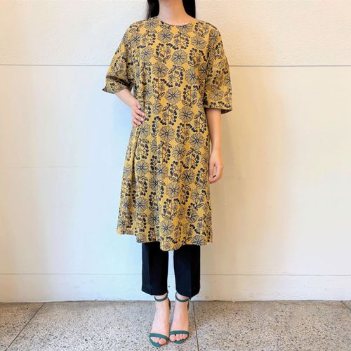 三澤
インド綿麻ポケット付きワンピース