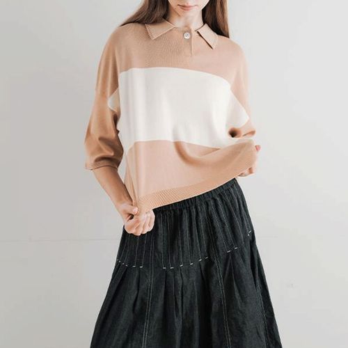 あむう
akane とろみバイカラーシャツプルオーバー