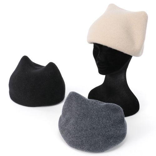 東田
ウール混猫耳ベレー