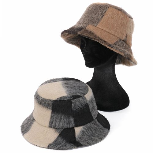 東田
ウール混チェックバケット