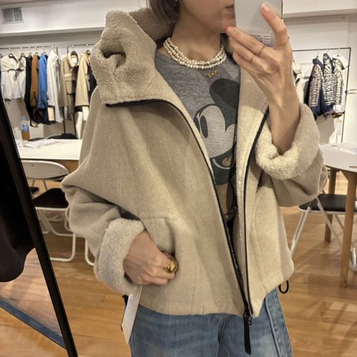 ハルズアミ
ハルズアミ ボアフードショートコート