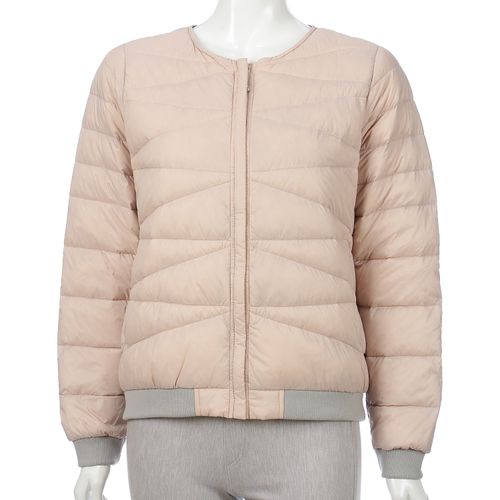 いづみドレス
ノーカラー配色リブ使いダウンジャケット