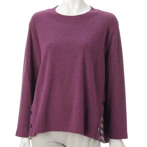 グリーンフィールド
脇チェックジャカード切替ハイネックチュニック