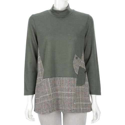 モンパリス
チェック切替チュニック