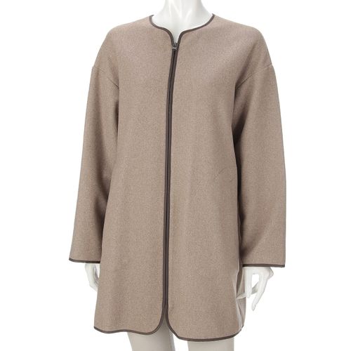 佐和
パイピングノーカラーZIPコート