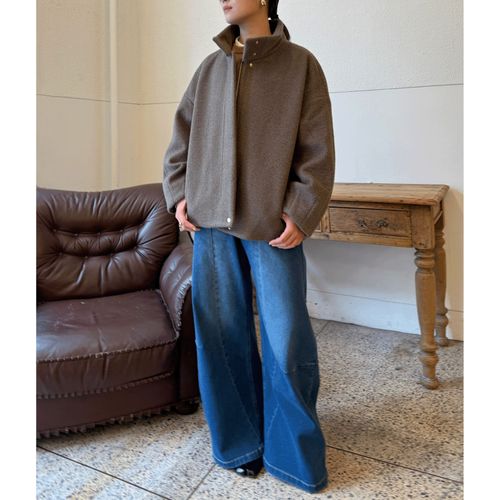 佐和
スタンドドロップショルダーコート