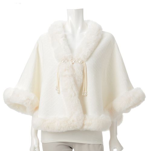 ライズ
ファー付ポンチョ