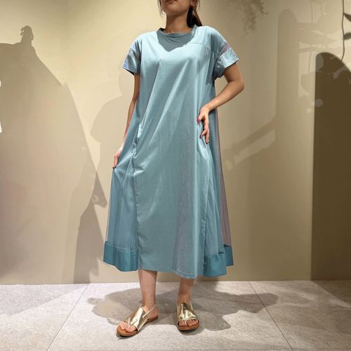 玉一商店
シルケット天竺×チュール使いワンピース