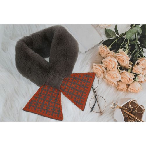 サンモト
パターン柄ニット＆ファーティペット