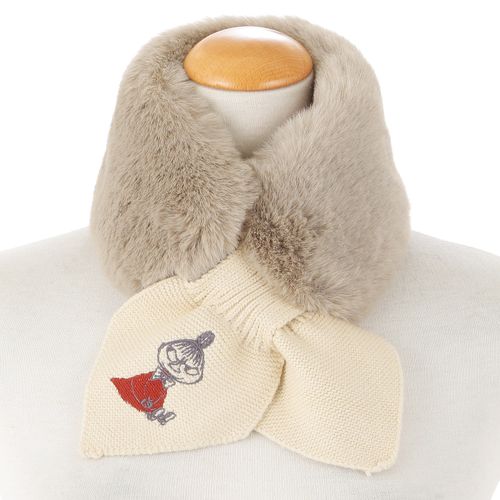 ソレイユ
MOOMIN リサイクルエコファーニット差込ティペット リトルミイ刺繍