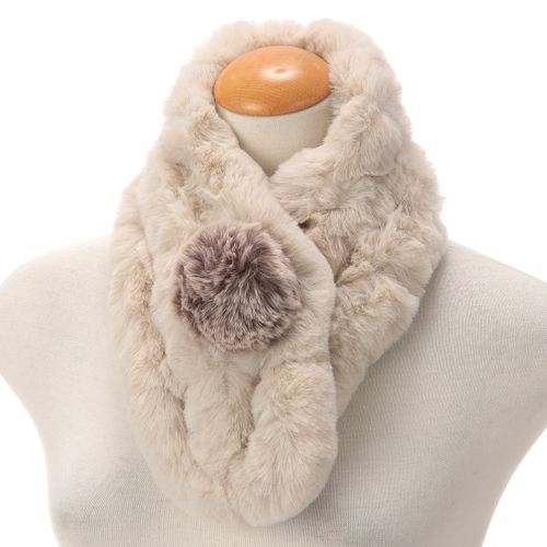 ソレイユ
リサイクルエコファースノートップポンポン付マフラー