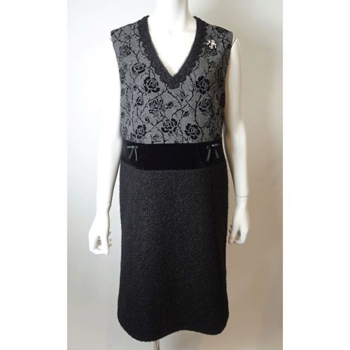 ジェイシーインターナショナル
Super Beauty Vネックフロッキープリント切替ワンピース