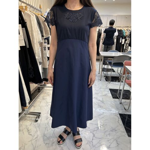 ジェイシーインターナショナル
Super Beauty ウエスト切替袖レースロングワンピース