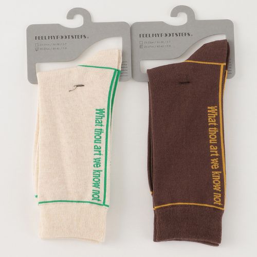 4582651529605







ＦＭＦＳ
FEEL MY FOOT STEPS クルーソックス WE KNOW NOT 25－27cm
