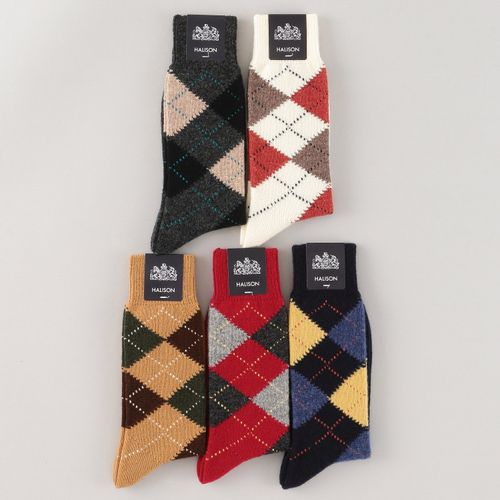 4526195527659







ハリソン
HALISON ラムウール アーガイルソックス 5ダイヤ