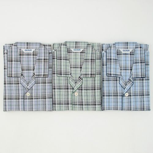 4973077438396







グンゼ
GUNZE COOLMAGIC 半袖長パンツパジャマ チェックM／L