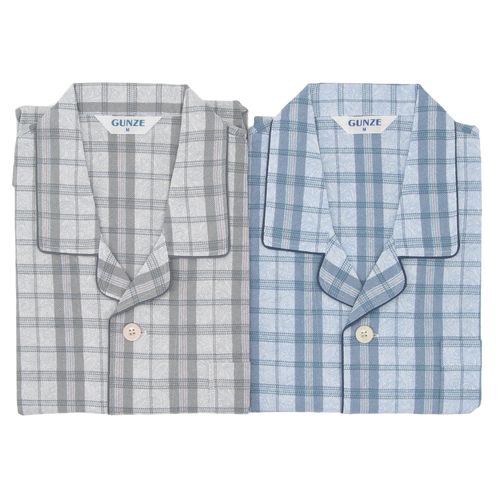 4550585347442







グンゼ
GUNZE 紳士日本製 長袖長パンツパジャマ チェックM／L