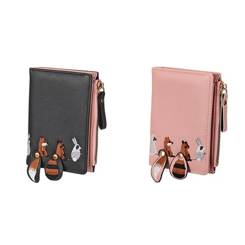 生駒クロス
アライグマ刺繍二つ折財布