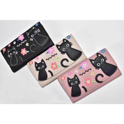 サンモト
猫パッチワーク かぶせ長財布